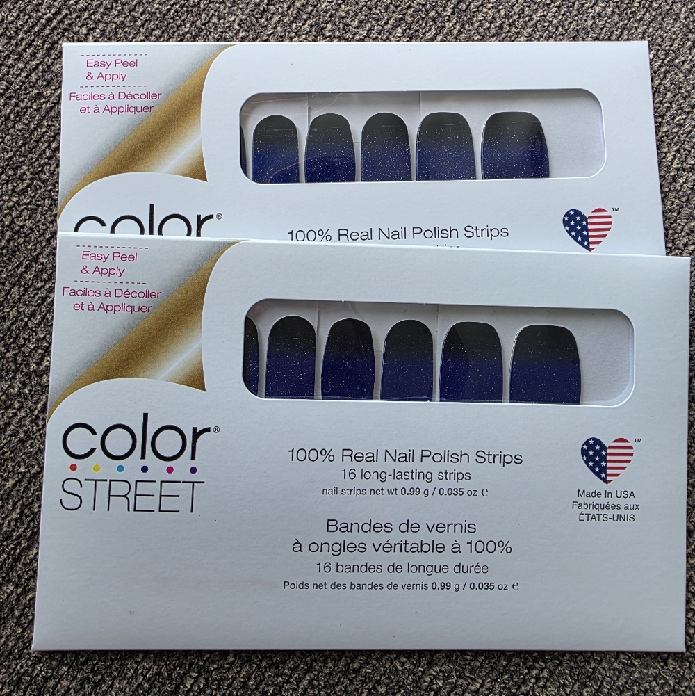 Color Street Midnight Blue Nail Strips